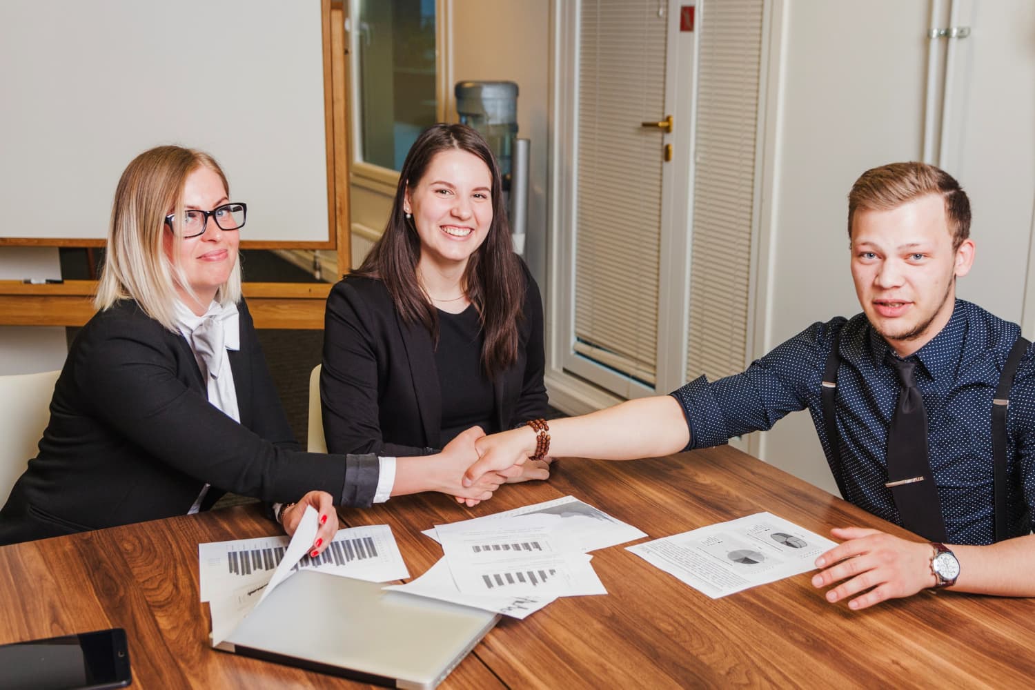 Founders shaking hands